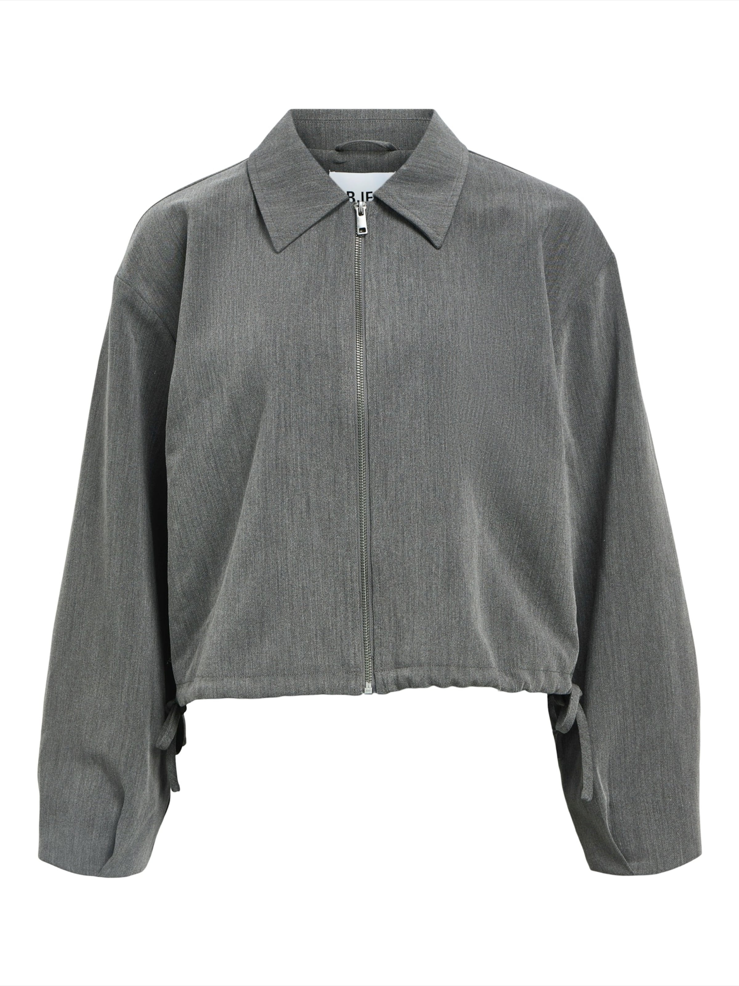 OBJECT Tussenjas 'OBJSIGRID' in Grijs: voorkant