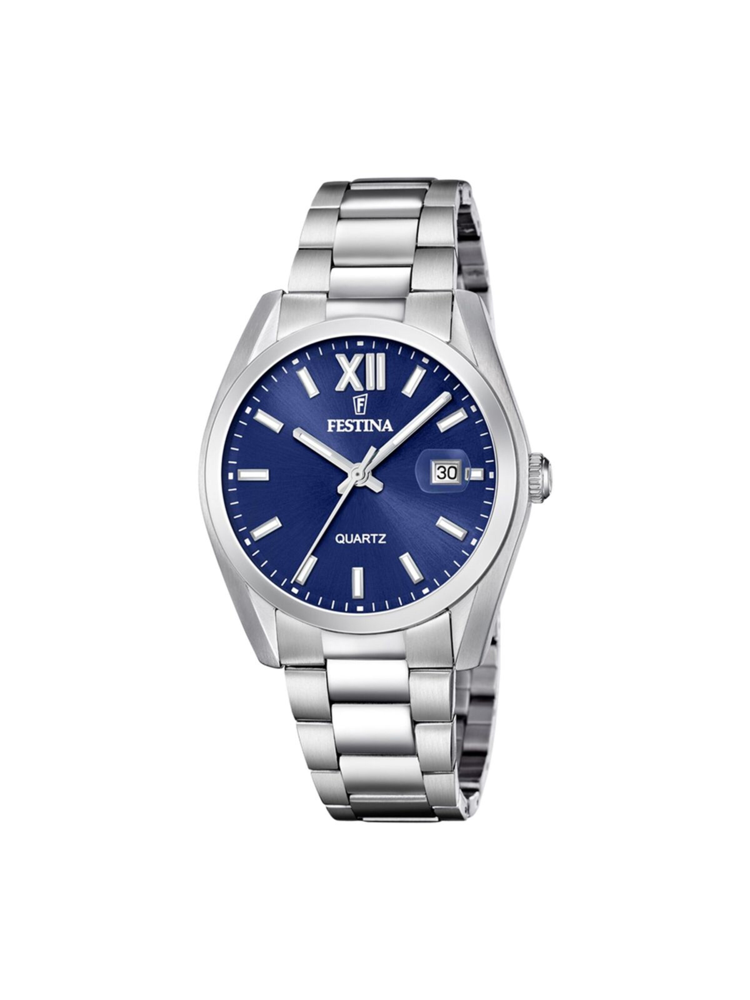 FESTINA Analoog horloge 'Festina - Watch Acero Clasico - Quartz watch movement - Watch case width: 40 mm' in Blauw: voorkant