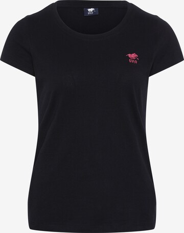 Polo Sylt Shirt in Black: front