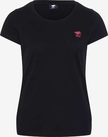 Polo Sylt Shirt in Black: front