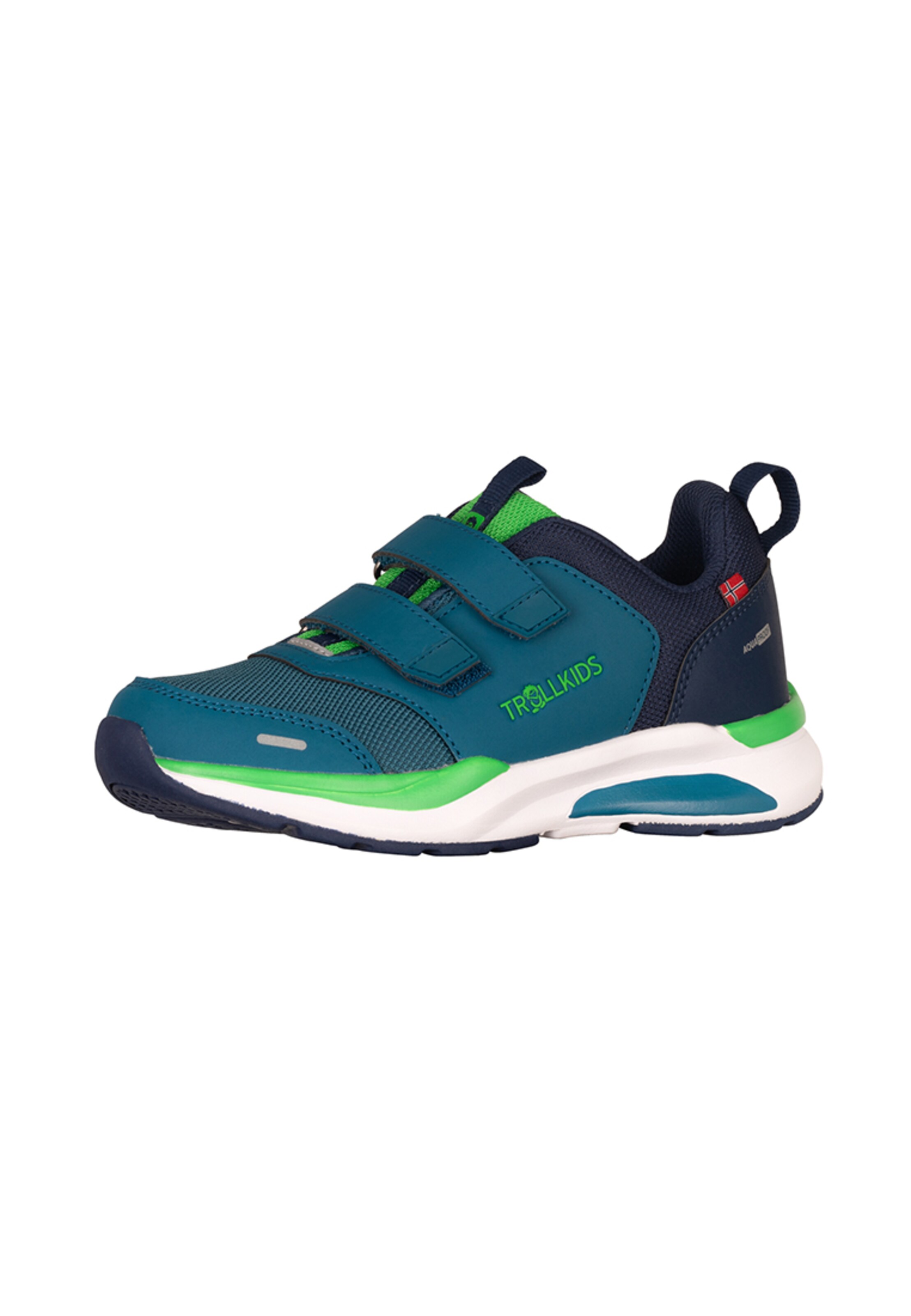 Chaussures basses 'Flekkefjord Hiker' TROLLKIDS en bleu : devant