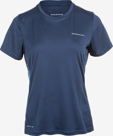 T-shirt fonctionnel 'MILLY' ENDURANCE en bleu : devant