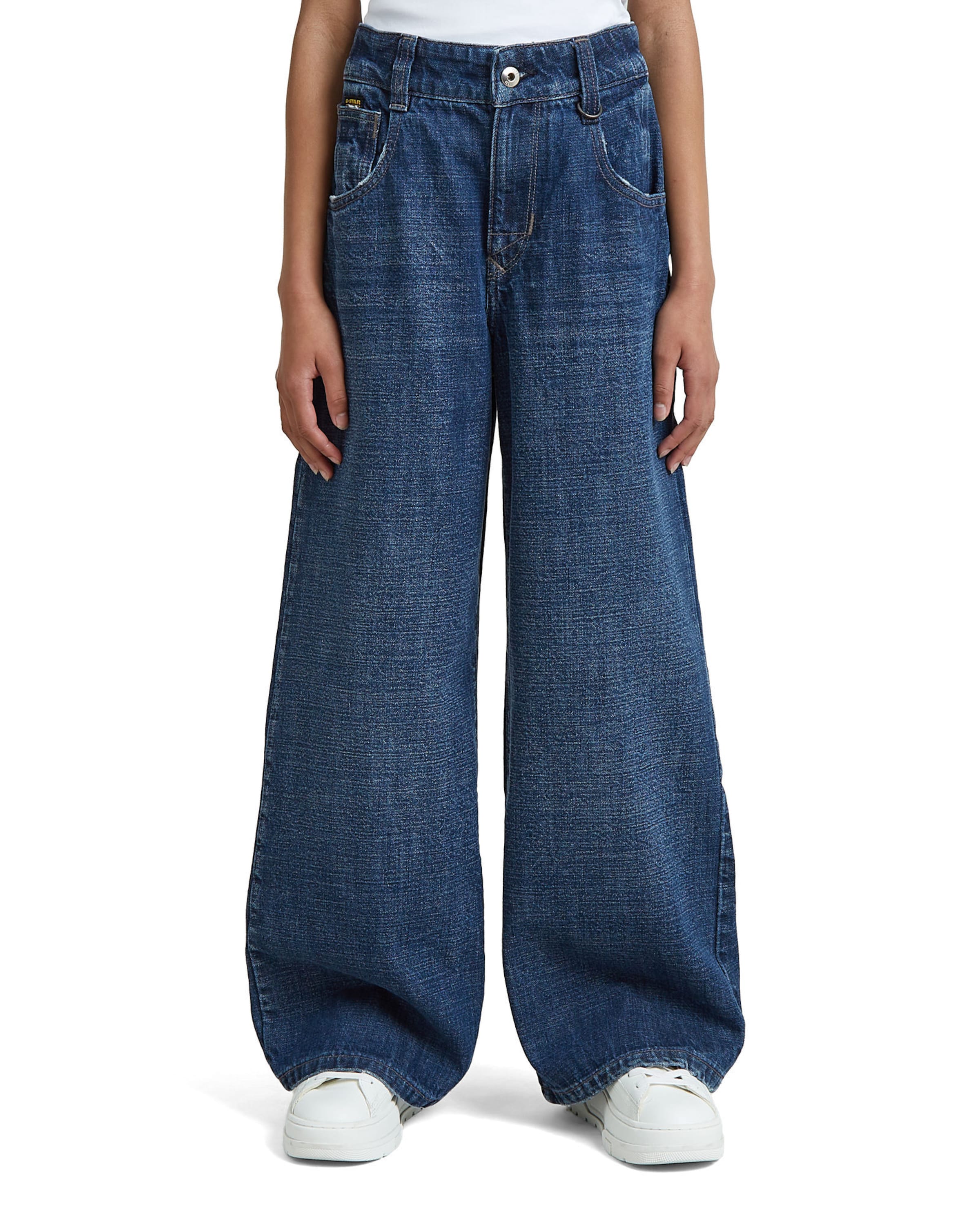 G-STAR Loosefit Jeans -'Girls Skater High Loose Jeans' in Blau: Vorderseite