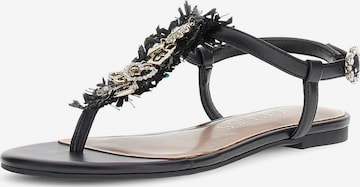 GUESS Varvastossut 'TEXX' värissä musta: etupuoli