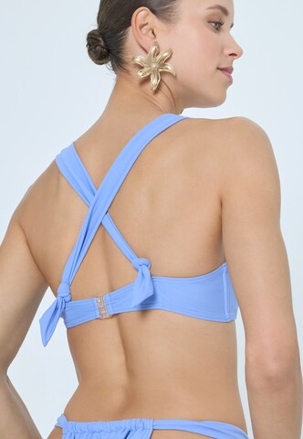 LSCN by LASCANA Háromszög Bikini felső 'Mix-Kini' - kék