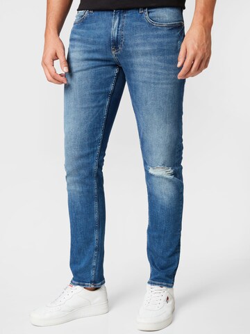 Calvin Klein Jeans - Slimfit Calças de ganga em azul: frente