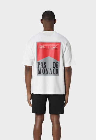 T-Shirt 'Wrapper' Pas De Monaco en blanc : devant