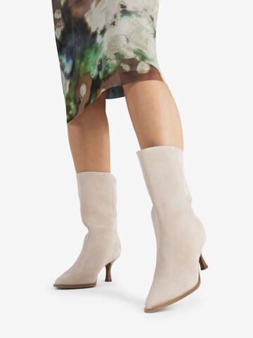 BRONX Ankle Boots 'New Lara' in Beige