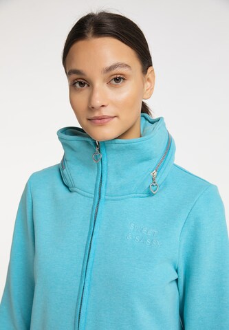 MYMO Sweatjacke in Blau