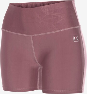 LASCANA ACTIVE - Skinny Calças de desporto em rosa