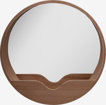 ZUIVER Mirror ' Round Wall ' in Brown: front