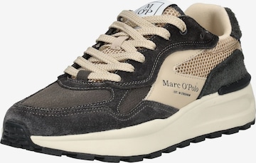 Baskets basses Marc O'Polo en marron : devant