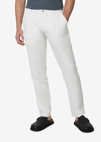 Effilé Pantalon chino Marc O'Polo en blanc