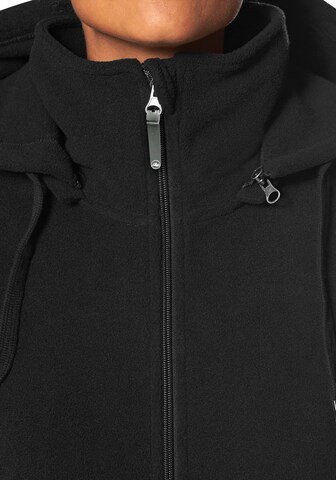 POLARINO Fleecejacke in Schwarz