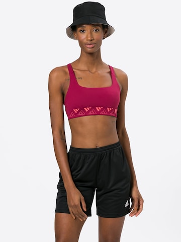 ADIDAS PERFORMANCE Bustier Sport-BH in Rot: predná strana