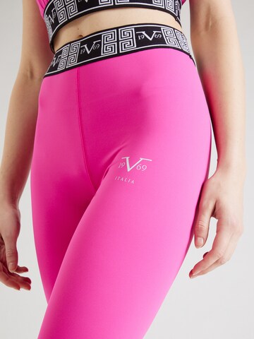 Skinny Pantalon de sport 'ALENA' 19V69 ITALIA en rose