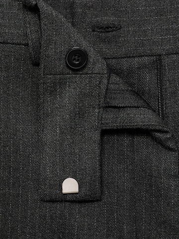 MANGO Regular Trousers with creases 'NEWARM' in Grey