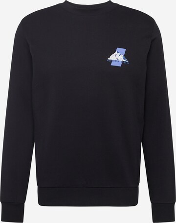 WESTMARK LONDON Sweatshirt 'Winter Hill' in Zwart: voorkant