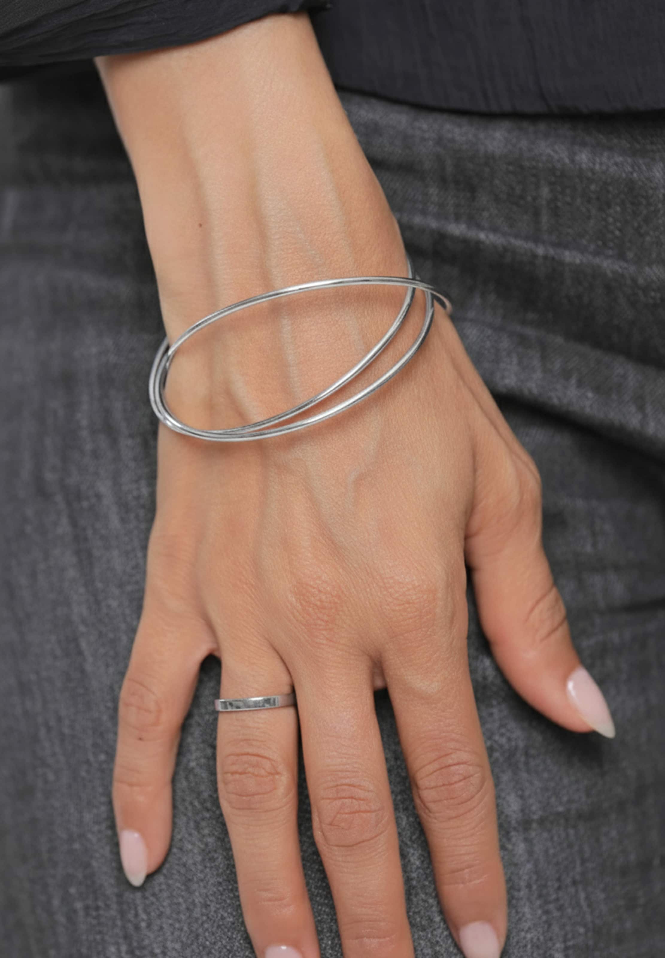 ELLI PREMIUM Браслет в Серебристый: спереди