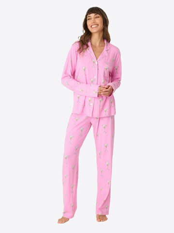 PJ Salvage Pajama ' Playful Prints ' in Pink: front