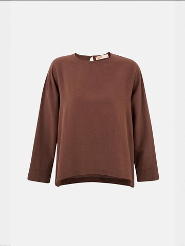 Camicia da donna di Hiccup in marrone: frontale