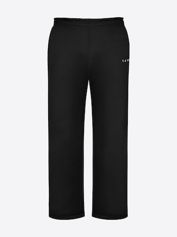 TATES Wide leg Workout Pants in Black: front