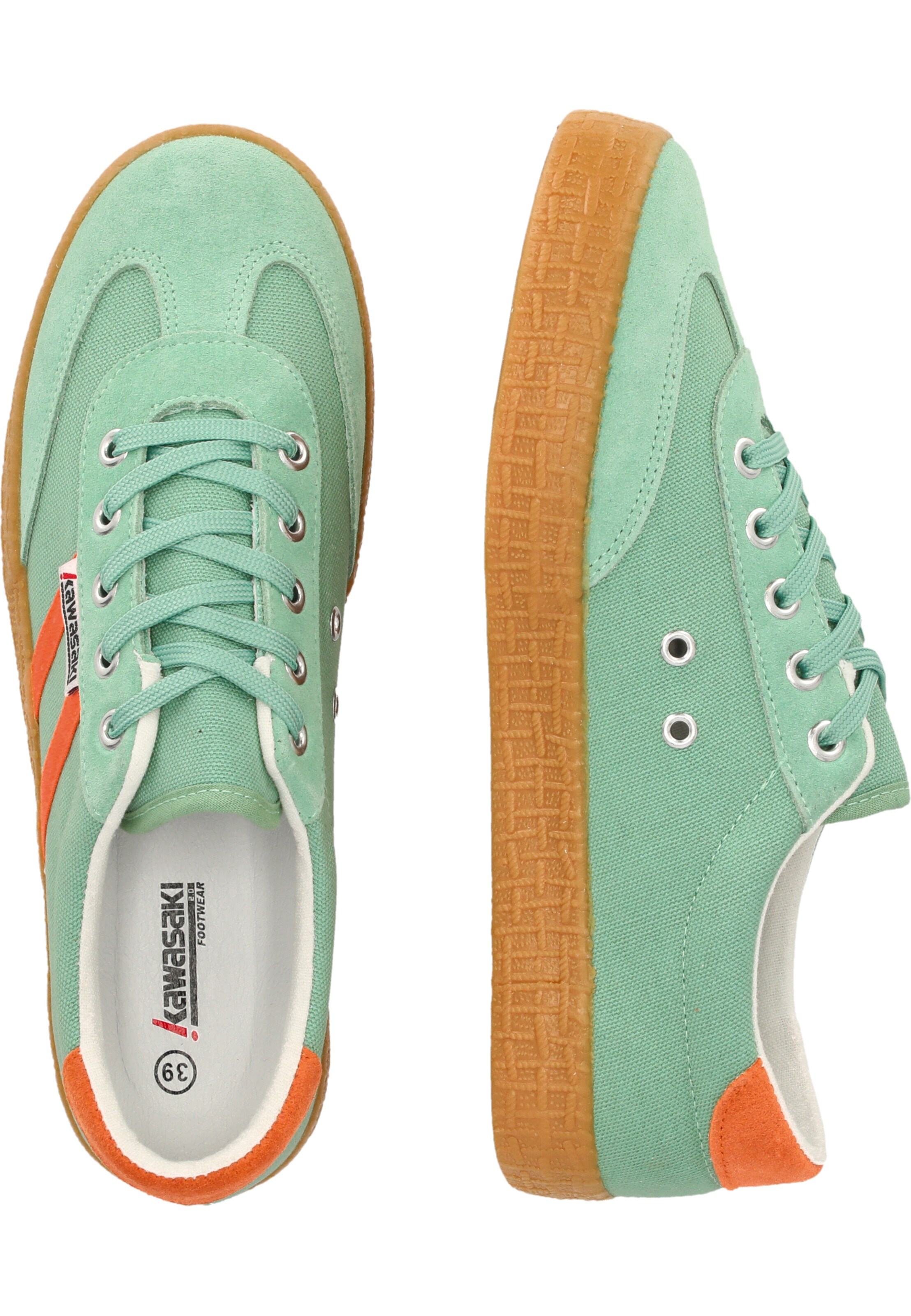 KAWASAKI Sneakers laag 'Fuzion 2.0' in Groen