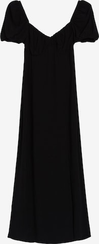 Bershka Letnia sukienka w kolorze czarny: przód