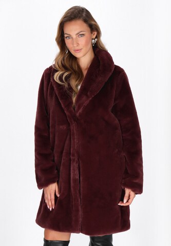 faina Wintermantel 'Fashion Look' in Rood: voorkant
