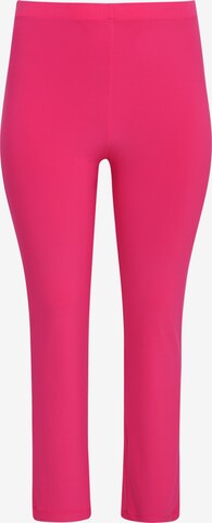Yoek Skinny Leggings 'Dolce' in Pink: front