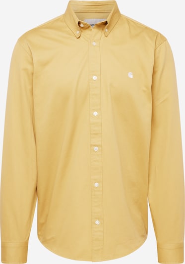 Dalykinio stiliaus marškiniai 'Madison' iš Carhartt WIP, spalva – kapučino spalva / balta, Prekių apžvalga
