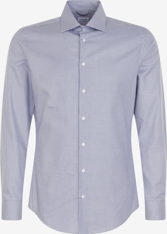 Coupe slim Chemise SEIDENSTICKER en bleu : devant