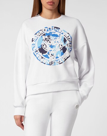 Plein Sport - Sudadera 'Carbon Tiger' en blanco