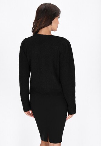 faina Knit cardigan in Black