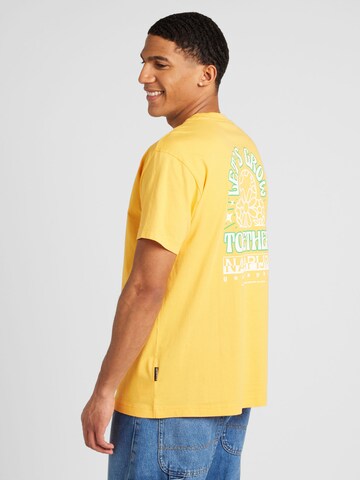 NAPAPIJRI - Camisa 'FABER' em amarelo: frente
