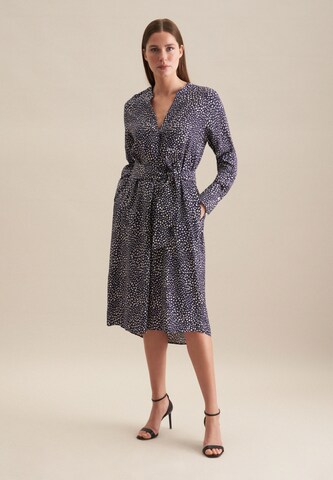 SEIDENSTICKER Jurk 'Schwarze Rose' in Blauw: voorkant
