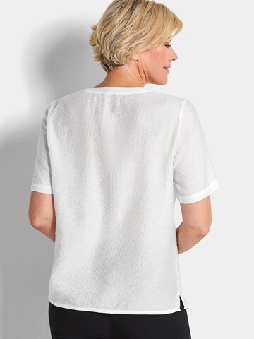 Goldner Bluse in Weiß