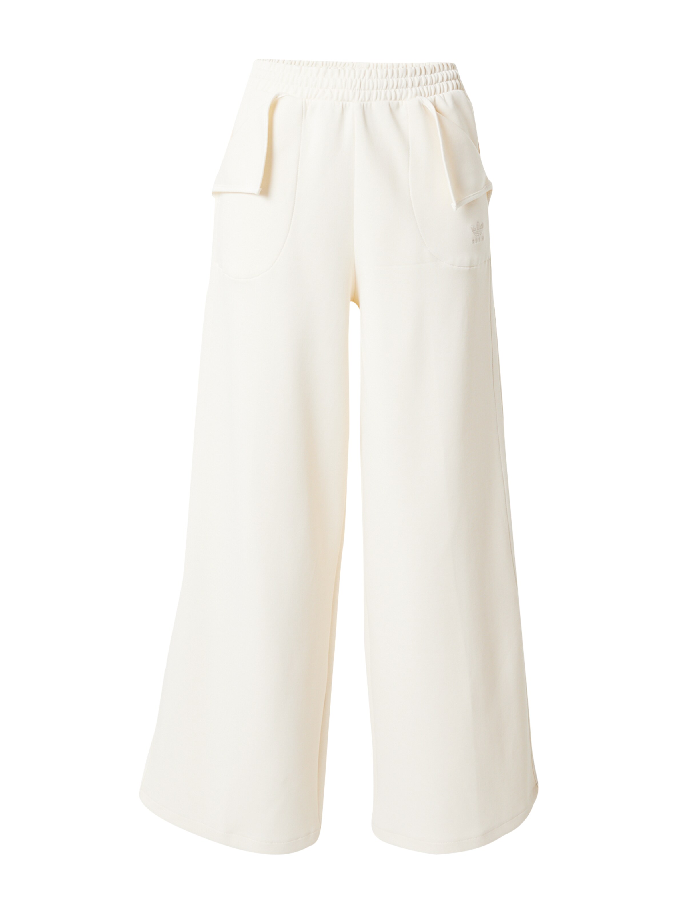 ADIDAS ORIGINALS Wide leg Pants in Beige: front