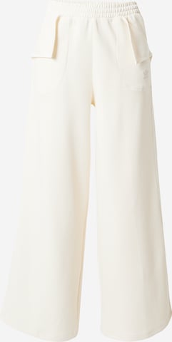 ADIDAS ORIGINALS Wide leg Pants in Beige: front