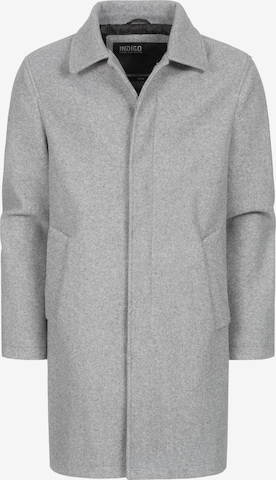 INDICODE JEANS Between-Seasons Coat 'Grandrim' in Grey: front