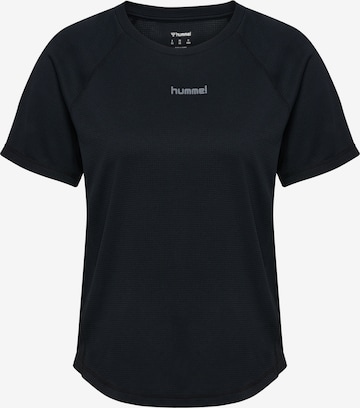 T-shirt fonctionnel Hummel en noir : devant