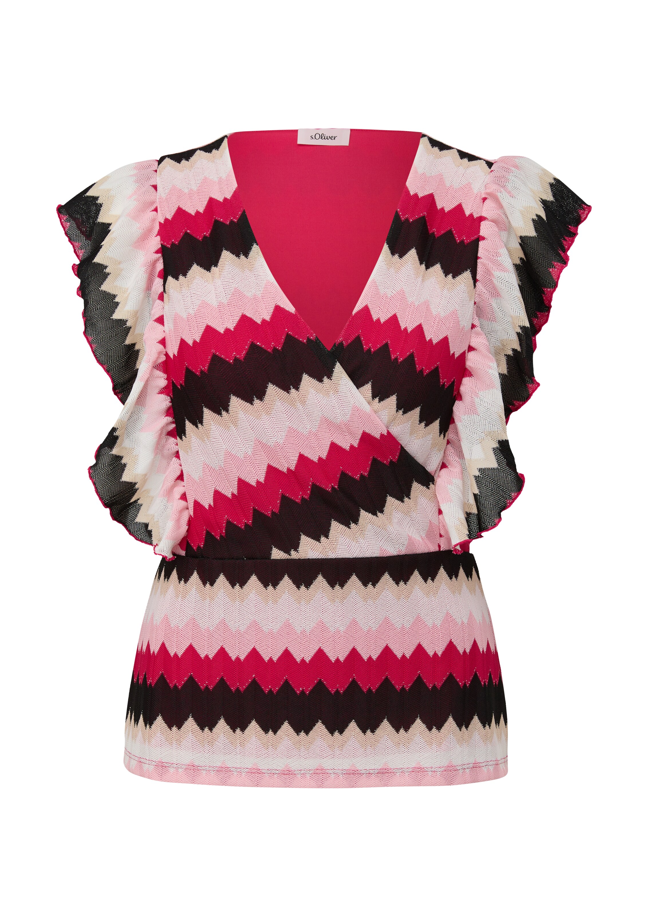 s.Oliver BLACK LABEL Shirt in Roze: voorkant