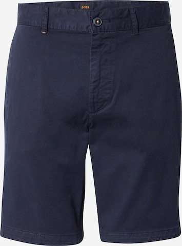 BOSS Slim fit Chino Pants in Blue: front