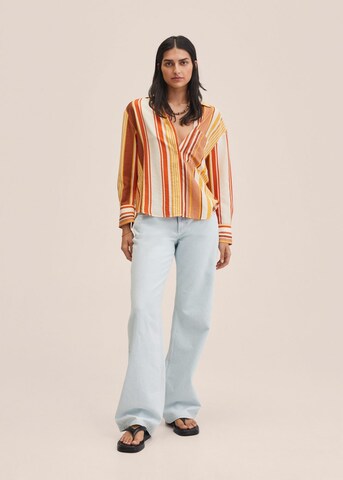 MANGO Shirt 'limone' in Mischfarben