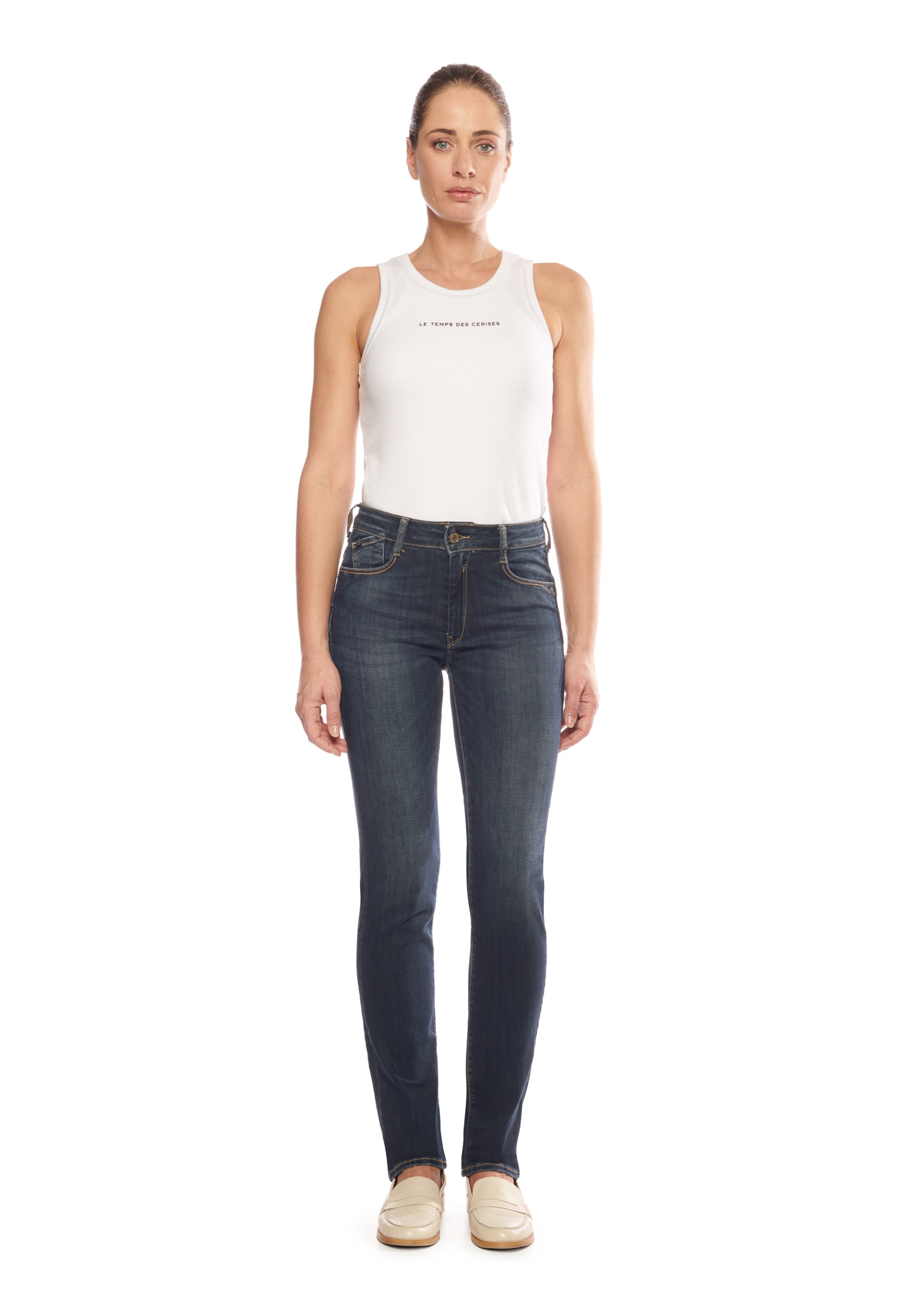 Le Temps Des Cerises Skinny Jeans 'Pulphigr' in Blue