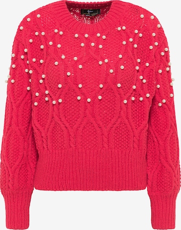 faina Širok pulover | roza barva: sprednja stran