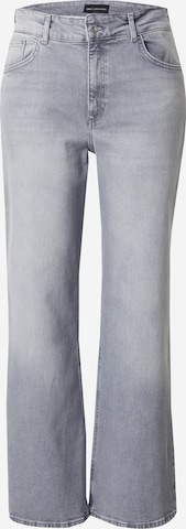 ONLY CarmakomaWide Leg/ Široke nogavice Traperice 'CARJuicy' - siva boja: prednji dio