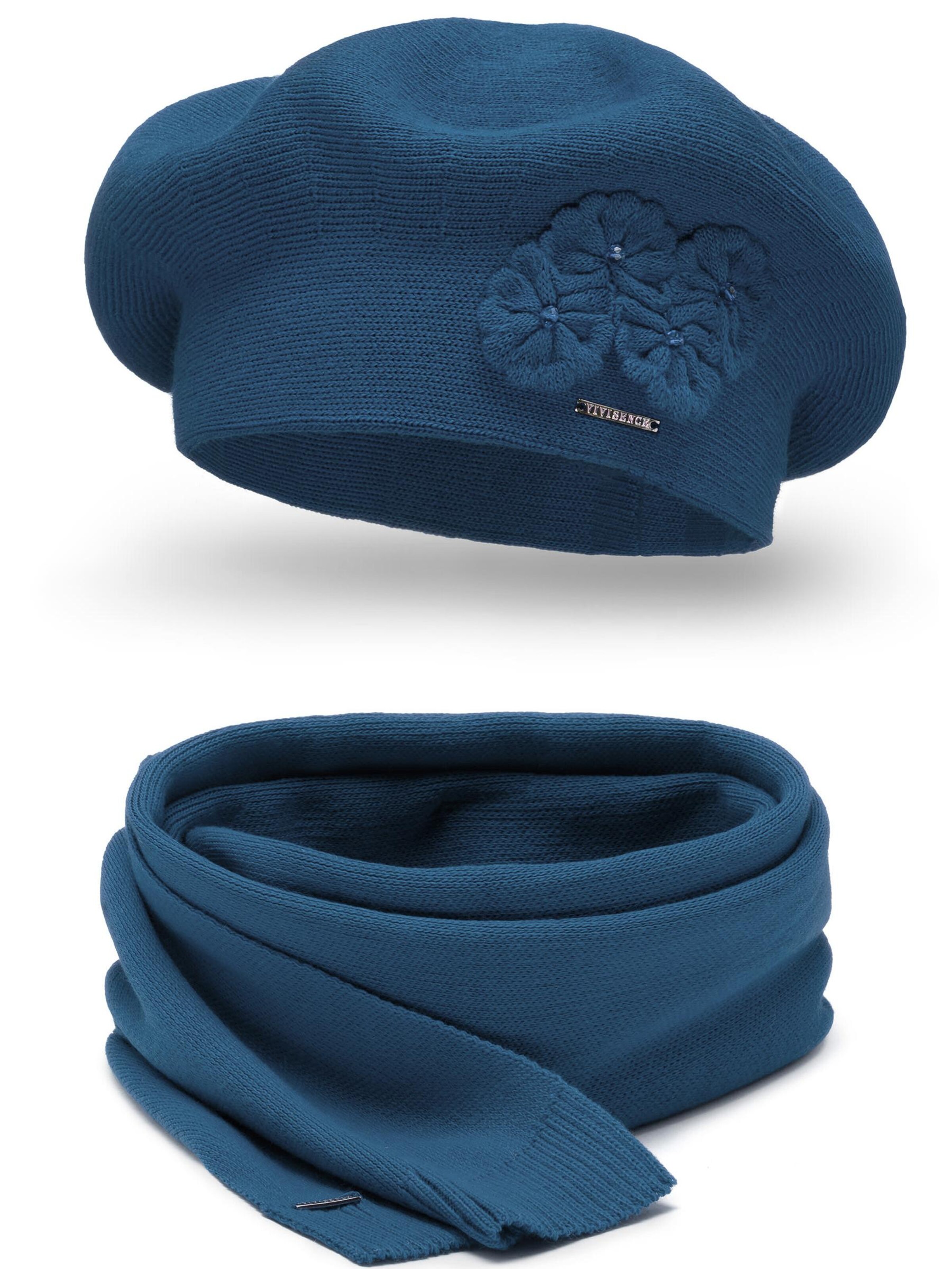 Vivisence Mütze '7006 Set'‌‌‌‌‌‌ in Blau: Vorderseite