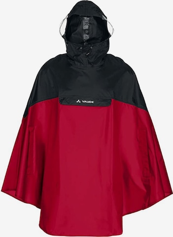 VAUDE Poncho 'Covero' in Rot: predná strana