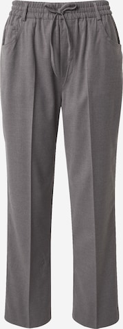 Pantalon à plis 'Saina' Gina Tricot en gris : devant